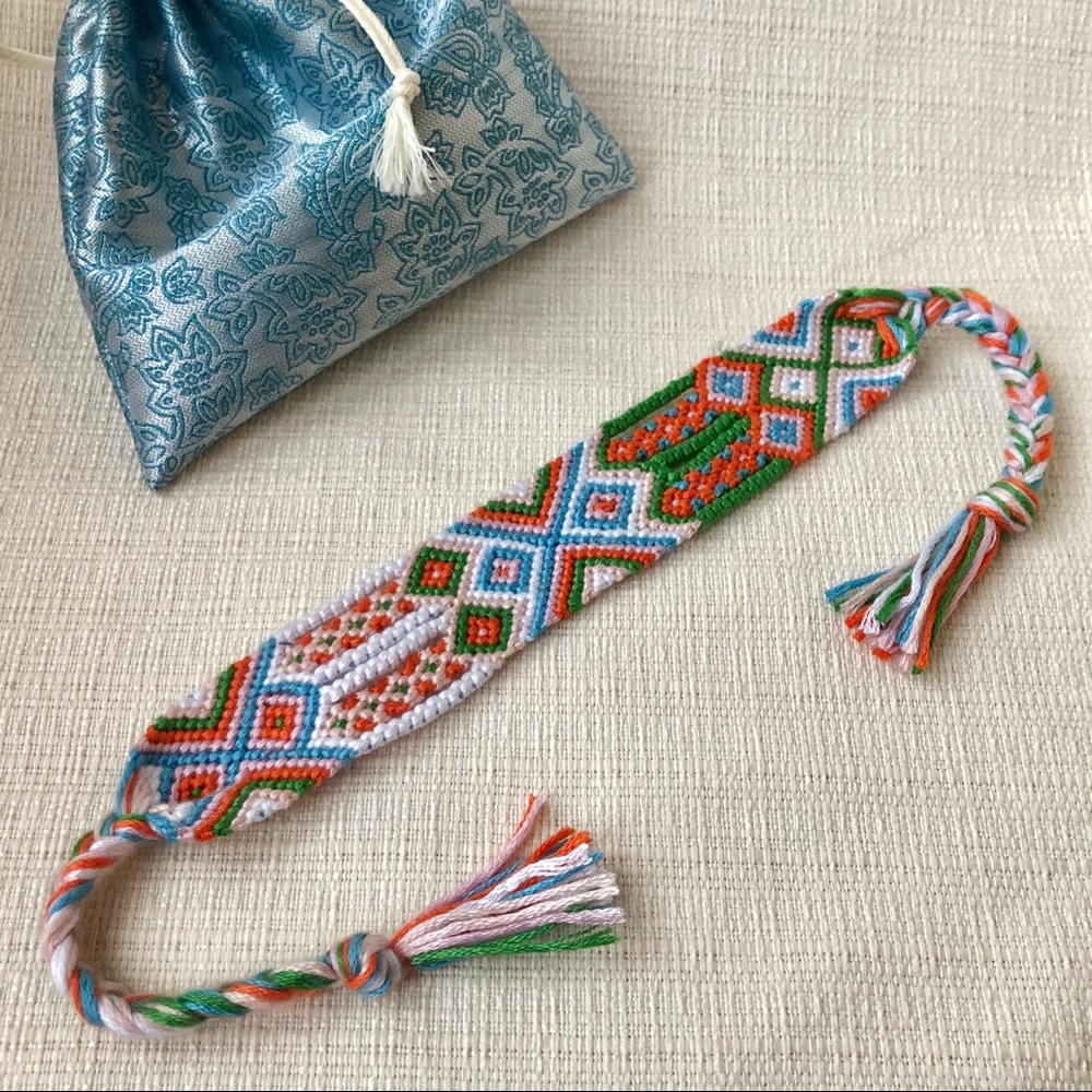 Wide braided rope bracelet - boho/VSCO style